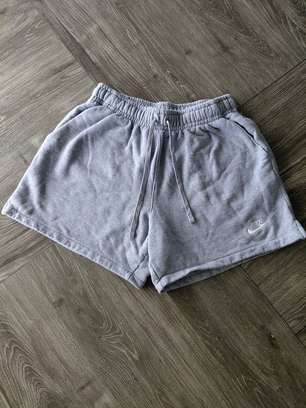Nike men's Light Gray Athletic Drawstring Shorts